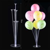 1 Set 7 Tube Balloon Stand Ballon Holder Sticks Confetti Balloons Baby Shower Birthday Party Wedding Kids Decoration Supplies