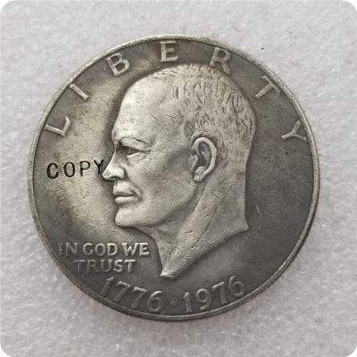 【CW】﹊▩♠  1776-1976 Eisenhower COPY commemorative coins-replica coins medal collectibles