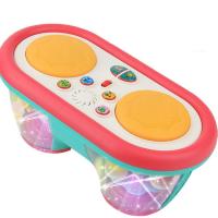 Drum Play Set Electronic Keyboard Enlightenment Music Toy Light Music Clap Drum Carousel Hand Clap Drum Musical Table Top Drum Kit Playset for Boys Girls Gifts eco friendly
