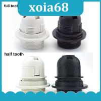 xoia68 Shop 5PC 250V 4A E27 Light Bulb Base Plastic Full half Screw Lamp Holder Pendant power Socket Lampshade Ring for E27 White Black