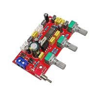 อะไหล่ลูกบิดกีตาร์พรีแอมป์เครื่องขยายสัญญาณภาคแรก Hi-Fi OP-AMP LM1036ความดังเบสย่านเสียงแหลมบอร์ดคอนโทรลพรีแอมป์