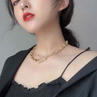 XIAOYE โบโฮ บาร็อค Toggle Clasp เครื่องประดับแฟชั่น ห่วงโซ่กล่อง วงกลม ของขวัญสำหรับผู้หญิง เด็กผู้หญิง จี้ยาว สร้อยคอ กระดูกไหปลาร้าโซ่ เครื่องประดับ