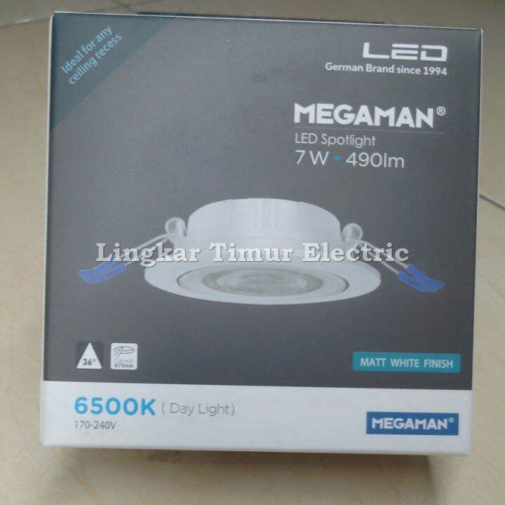 Lampu Led Spotlight 7 Watt Megaman 2 5 Inch 6500k Putih Mqtl2048 7w