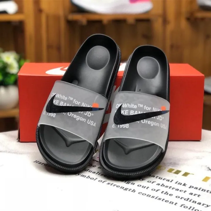 Original Nike Sandal slippers unisex transparent black bottom In stock | PH