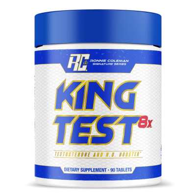 Ronnie Coleman King Test 8X (90 Tablets) Testosterone & N.O. Booster metabolism, muscle mass Strength Endurance Nitric Oxide Energy