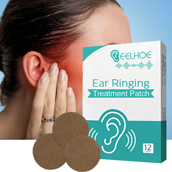 12Pcs/Box Tinnitus Ear Patch Natural Effective Non-irritating Eliminate ...