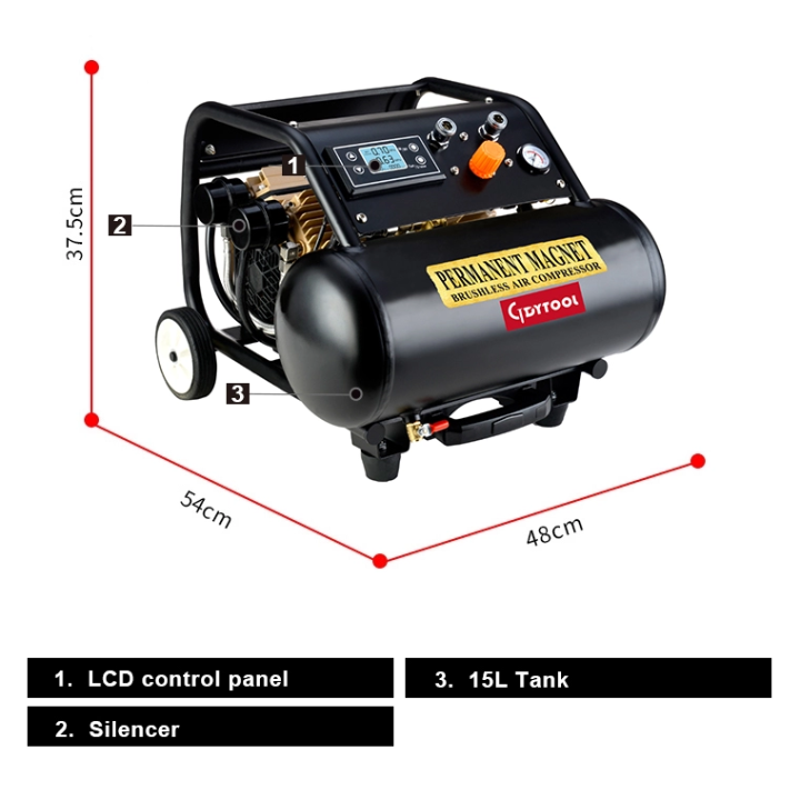 ปั๊มลม-2hp-brushless-air-compressor-15l-tank