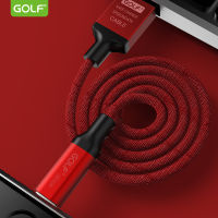 GOLF GC-52 สายชาร์จ USB ของแท้ 100%  มีให้เลือก 3 หัว IPhon/ Type-c/micro และ2สี ดำและแดง ให้เลือกใช้งาน(สินค้ามีพร้อมจัดส่งนะคะ)