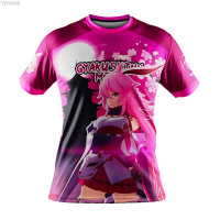 GYAKUSHINN New Summer Yae SAKURA MIKO MC09-MAKI CHAN BASIC casual T-shirt or round neck T-shirt - Microfiber fashion versatile t-shirt