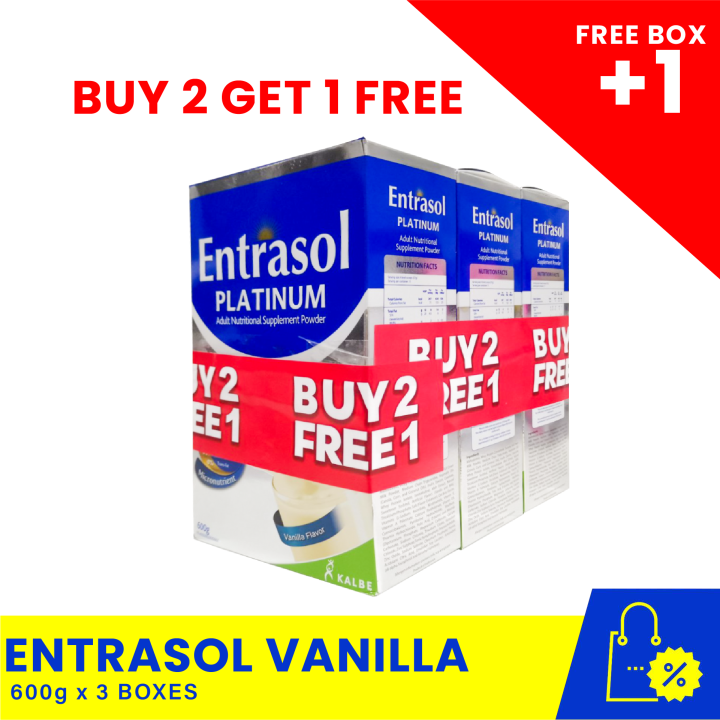 BUY 2 TAKE 1 ENTRASOL Vanilla 600g (Expiry Date April 27, 2023), meal