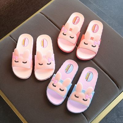 Children slippers cool summer female filial boy girls bathroom slippers home indoor antiskid baby lovely small princess