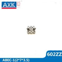 【LZ】▩▧  Axk 602zz rolamento ABEC-1 10 pces 2x7x3.5mm 602z miniatura rolamentos de esferas 602 zz