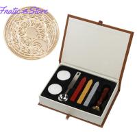 Magic Array Pattern Wax Sealing Stamp Retro Fire Painting Stamping Creative Gift Box for Scrapbook