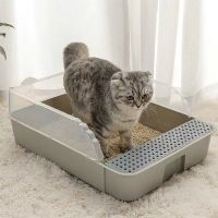 【YF】 Litter Box Large Full Semi-Enclosed Cat Toilet Deodorant Anti-Sand Small Size Kittens Supplies