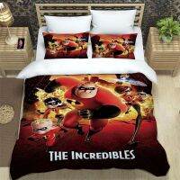 【hot】▲⊕✥ The Incredibles Pattern Three Piece Set Fashion Article Children or Adults for Beds Quilt Covers Pillowcases