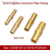 Brass Straight Hose Pipe Fitting 4/6/8/10/12/14/19/25mm Pagoda Barb Joint Gas Copper Barbed Coupler Connector Adapter Green Head