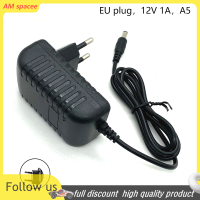 ? AM 1A 2A 1.5A อะแดปเตอร์12V ปลั๊กเสียบผนังสำหรับชาร์จไฟ DC LED แถบไฟมินิพับเครื่องซักผ้า5.5x2.5มม