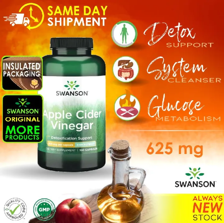 Swanson Ultra Apple Cider Vinegar High Potency 180 Caps Lazada PH