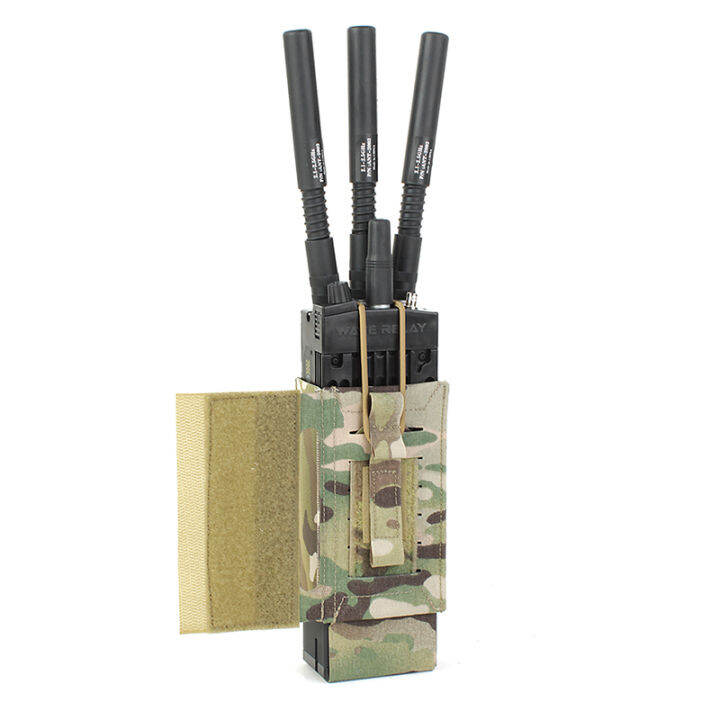 IDOGEAR PEW Tactical Radio Pouch for PRC 152 148 MPU5 CP Style Airlite Configurable Radio Pouch