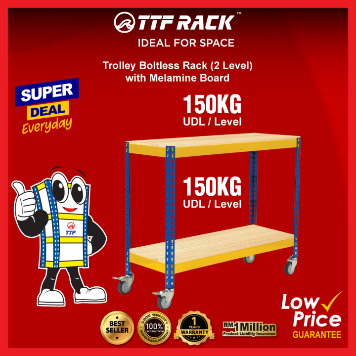 TTF Rack™ (BOLTLESS RACK WITH WHEEL) Boltless Rack (H)36Inch (D)18Inch