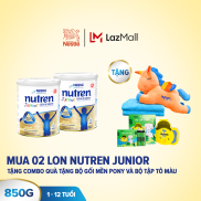 Bộ 2 lon sản phẩm dinh dưỡng y học Nutren Junior cho trẻ từ 1