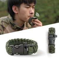 23cm Core Paracord Outdoor Emergency Plaited Rope with Survival Whistle Camping Saving Tools