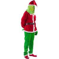 [Free ship] cosplay clothes Grinch thief green hair monster party costume spot