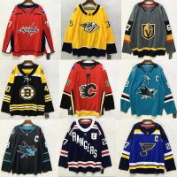 New arrival embroidered jerseys NHL Jersey Hockey Uniform Long-Sleeved T-Shirt Trendy Sweatshirt Pullover Hip-Hop hiphop Couple S