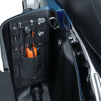 Black Motorcycle Saddlebag Organizer Hard Bags Storage Case For Harley Softail Dyna Touring Road King Street Electra Glide Ultra