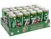 24 lon nước ngọt 7 Up vị chanh 330ml