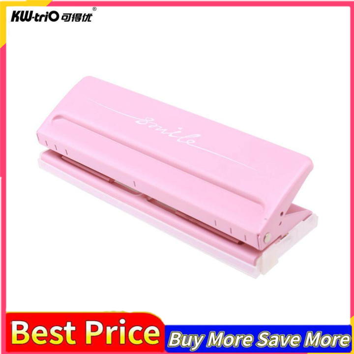 Adjustable 6-Hole Desktop Punch Puncher for A4 A5 A6 B7 Dairy Planner  Organizer Six Ring Binder with 6 Sheet Capacity 