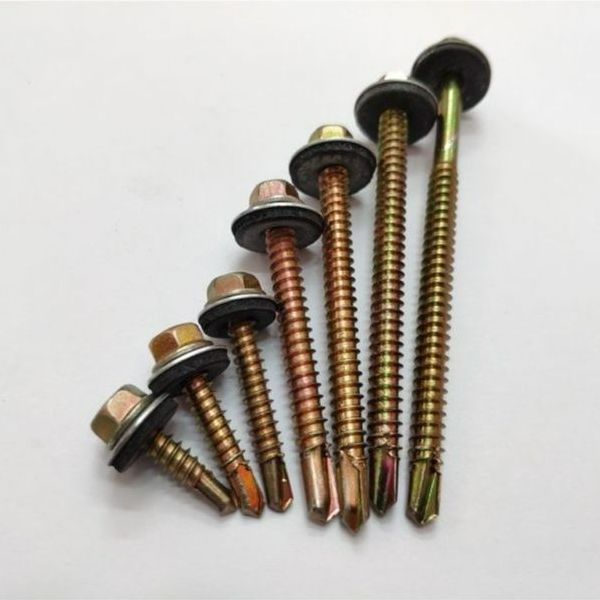 10g Self Drilling Screw Ds Hw Hexagon Head With Bonded Washer Skrull