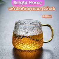 ถ้วยแก้วน้ำชา แก้วน้ำ  แก้วกาแฟ แก้วชงชา มีหูจับ  ทนต่ออุณหภูมิสูง  glass cup