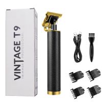 รุ่นขายดี VINTAGET9ปัตตาเลี่ยนไฟฟ้า ชาร์จไฟผ่าน USB, ที่ตัดผมโกนผมรุ่นใช้ถ่าน รุ่น แบตเตอรี่ในตัว