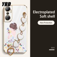 YBDเคสดีไซน์ใหม่สำหรับ infinix Hot 20 4G 5G Hot 20i 20S 20 Play เคสโทรศัพท์สร้อยข้อมือเคสกันกระแทกพิมพ์ลายแฟชั่นสุดหรูสำหรับเด็กผู้หญิง