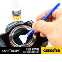 K&amp;F Full Frame Sensor Cleaning Swab Kit 10pcs ( ชุดทำความสะอาด ทำความสะอาด เซ็นเซอร์ ชุดทำความสะอาดเซ็นเซอร์กล้อง ไม้ปาด ทำความสะอาด เซ็นเซอร์ FullFrame ) ( Geekster )