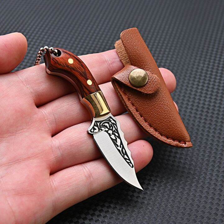 [Hot K] Mini Kitchen Knife Stainless Steel keychain Knife Demolition