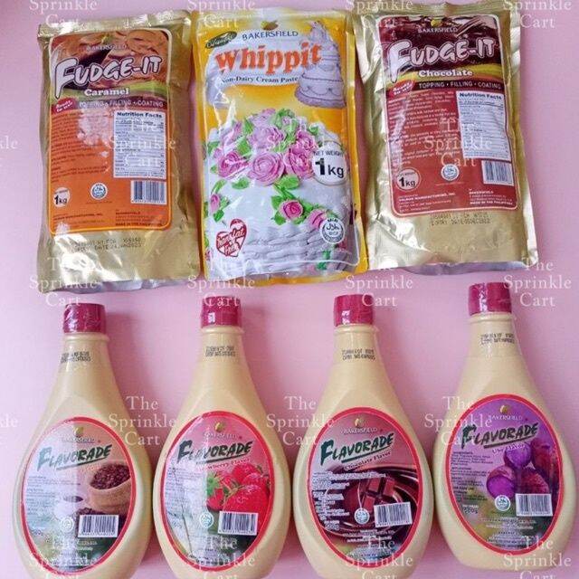 Bakersfield Whippit Non Dairy Whip Cream Flavorade Strawberry Buko