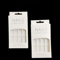 Short Wearable False Nail Enhancement Finished Product Suction Plastic Inner Tray Packaging Box Available For Wholesale