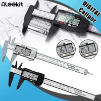 Aleekit คาลิปเปอร์เวอร์เนียคาลิปเปอร์มีหน้าปัดพลาสติกคาลิเปอร์ดิจิทัลไฟฟ้า150มม. เครื่องมือวัดไมโครมิเตอร์หัวเลื่อนจอแสดงผลแบบดิจิตอล