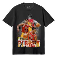 เสื้อยืดคอกลมNba - PIPPENE เสื้อยืดผ้าฝ้าย แขนสั้น พิมพ์ลาย 30s s m - l - xl - xxl kaos Basketball distro kobe bryant stephen curry morant memphis chicago bulls bootleg michael jordan สําหรับผู้ชาย ผู้หญิง S-5XL