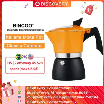 CAFEDE KONA Moka Pot cafeteira italiana Espresso Coffee Maker 90ml