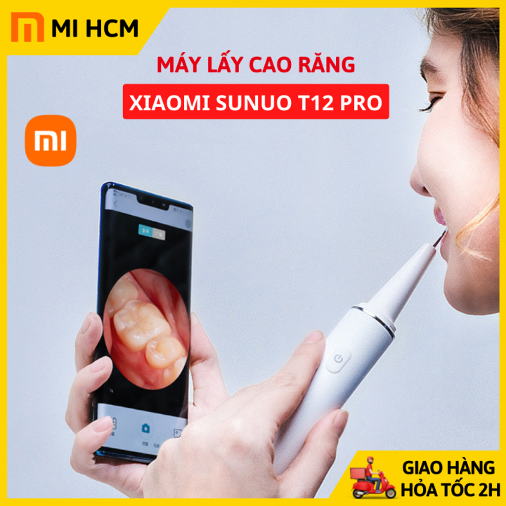 Máy Lấy Cao Răng Tại Nhà XIAOMI SUNUO T12 PRO, Tích Hợp Đèn Kèm ...