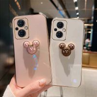 เคส OPPO Reno 8 Z 7Z 6Z 5G เคส OPPO Reno 7 8 Pro 5G เคส OPPO Reno 8 7 6 5 5G เคส โทรศัพท์มือถือแบบนิ่ม TPU กันกระแทก ลายมิกกี้เมาส์ หรูหรา สําหรับ