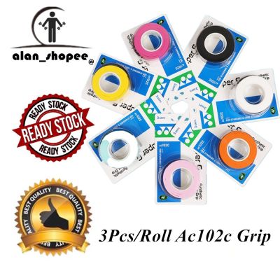 ◑♀ 3Pcs/Roll YY Grip AC102C AC102EX Super Grap Synthetic Overgrip Tennis Badminton Grip