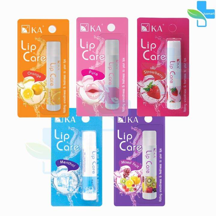 KA Lip Care เคเอ ลิปแคร์ ทุกกลิ่น ขนาด 3.5 กรัม (1 แท่ง) Lazada.co.th