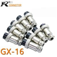 2pc GX16 XLR 16mm 2 3 4 5 6 7 8 9 10 Pin Female Plug Chassis Mount Socket Aviation Connector High Quality