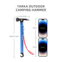 TARKA Light Camping Hammer หัวเหล็กคาร์บอนเต็นท์ Peg Stake Mallet กับหาง Hooks ออกแบบเครื่องมือกลางแจ้งเดินป่าปีนเขาอุปกรณ์