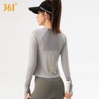 361 long-sleeved yoga suit 2023 new spring running sports top tight-fitting quick-drying fitness clothes women