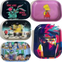 【YF】 NEW Cartoon Rolling Tray Storage For Roller Tobacco Metal Plate Discs Smoke Paper Trays Wholesale Accessories